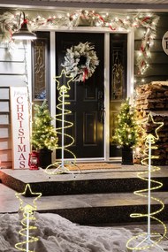 LED vonkajšie vianočné osvetlenie – stromček | biela