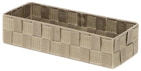 Compactor Úložný organizér do zásuvky Compactor TEX - košík L, 130 x 12 x 7 cm, Taupe (sivo-béžový), L