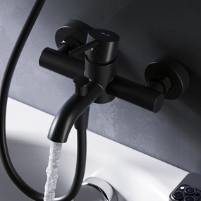 Vaňová a sprchová batéria AM.PM Spike FPA10022 jednopáková, čierna