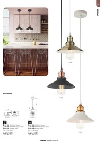 Redo 01-1292 - Luster na lanku SPINNER 1xE27/42W/230V