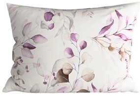 Sada 2 ks dekoračných obliečok na vankúš z mikrovlákna FLORANY 50x70 cm, biela