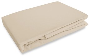 FLANELOVÉ PRESTIERADLO 90X200 CM SVETLOBÉŽOVÉ