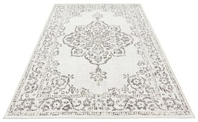 Sivo-krémový vonkajší koberec NORTHRUGS Tilos, 160 x 230 cm