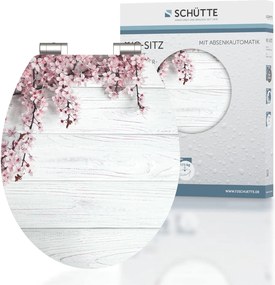 Eisl Sanitär WC sedadlo MDF Soft Close Flowers and Wood High Gloss 80549