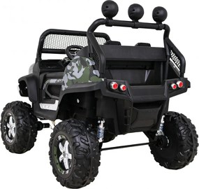 Ramiz Mercedes Benz Unimog pre deti Moro lak + pohon 4x4 + diaľkové ovládanie + batožinový priestor + pomalý štart + MP3 LED