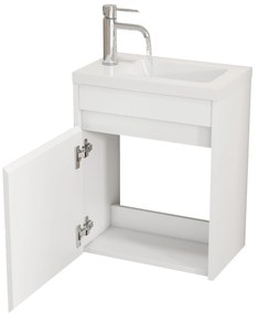 Nástenná skrinka s umývadlom Houseland Mavon 40 cm biela