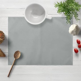 Biante Zamatové prestieranie na stôl SV-029 Cementovo sivé 30x40 cm