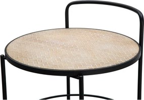 Kovový servírovací stolík na kolieskach 41,5x40 cm Arex – Mauro Ferretti