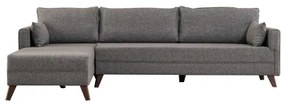 Rohová sedacia súprava v tvare L KORFU sivá ľavá