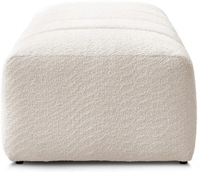 Biela podnožka z textílie buklé Annecy – Bobochic Paris