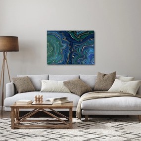 Obraz - Zeleno-modrý mramor (70x50 cm)