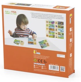 Drevené puzzle Viga 44675 môj domov