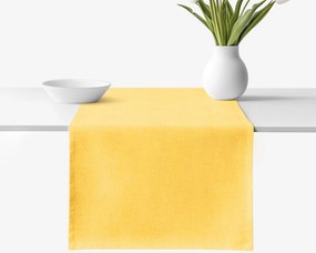 Goldea behúň na stôl malaga - žltý 35x140 cm