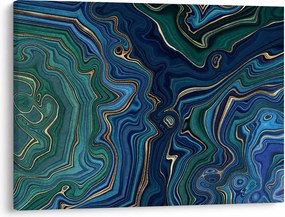 Obraz - Zeleno-modrý mramor (70x50 cm)