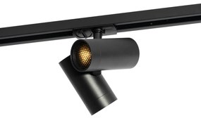Moderné 1-fázové koľajnicové bodové svetlo čierne 2-svetlo - Iconic Scopio