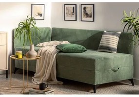 Rohová váľanda svetlozelená IBIS 90x200 cm