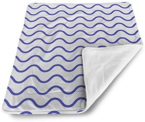 Sablio Deka pre bábätko Modré vlnky - 90x120 cm