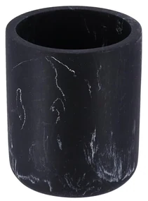 Kúpeľňový pohár Everist Black Marble, čierna, 250 ml