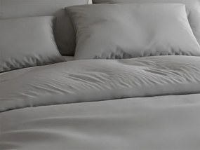 Bavlnené obliečky Lux sivé gombík