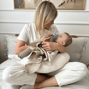 Mušelínová plienka z organickej bavlny cappucino 70×70 cm