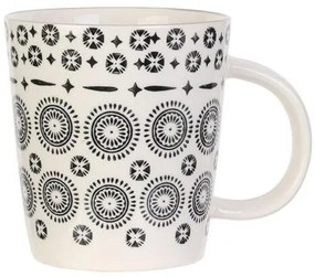 Hrnček na čaj "motív mirage", keramika gres 9.2x12.5x8.5cm, 250ml, 2 varianty
