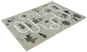Koberce Breno Kusový koberec VEGAS KIDS 01/EKE, sivá, viacfarebná,120 x 170 cm