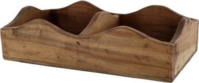 Krabička z recyklovaného dreva s 2 priehradkami Grimaud Nature – 40*20*9 cm
