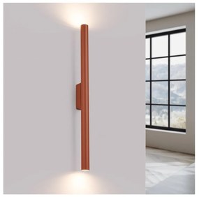 Nástenné svietidlo v tehlovej farbe Fideus – Sollux