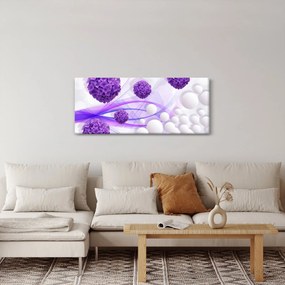 Obraz - Guľa, guličky, kvety, ... (120x50 cm)