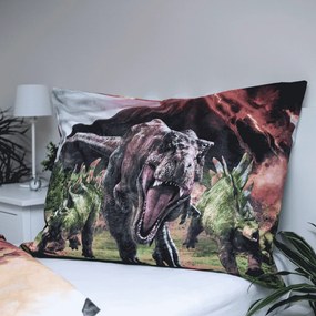 Jerry Fabrics Bavlnené obliečky 140x200 + 70x90 cm - Jurský svet