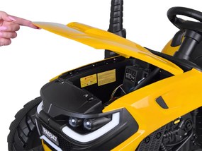 JOKOMISIADA Akumulátorový traktor s prívesom a sklopnou korbou PA0347 žltý