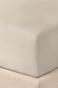 Plachta s gumičkou JERSEY taupe Rozmer: 80x160x15 cm