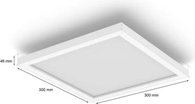 Philips - stmievateľné stropné svietidlo Hue AURELLE LED/19W/230V 30x30 cm biela