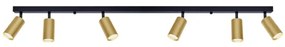 Brilagi - Bodové svietidlo SELE GOLDEN 6xGU10/30W/230V čierna/zlatá