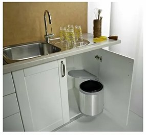 Elletipi Vstavaný odpadkový kôš RING, 10 l, sivá