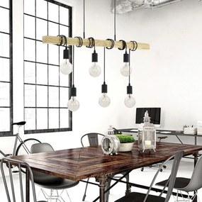 Eglo 55242 - Luster na lanku TOWNSHEND 6xE27/60W/230V