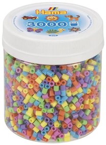 Hama Midi – pastelové zažehlovacie koráliky v tube – 3000 ks