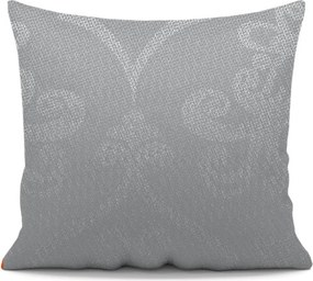 Obliečka na vankúš k prehozu GLAMOUR sivá 45x45 cm