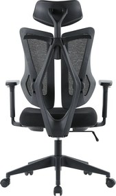 Herná ergonomická stolička ERACER H3246 — sieť / látka, čierna