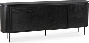 Komoda Beck 200 cm čierna