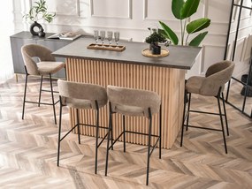 Stolička Gustav (béžová + čierna). Akcia -23%. Vlastná spoľahlivá doprava až k Vám domov. 1110694