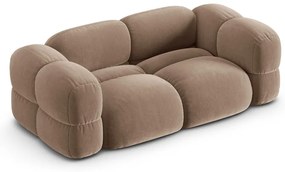 Hnedá zamatová pohovka 210 cm Loretto – Cosmopolitan Design