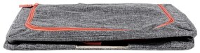 Látkový pevný box na uskladnenie textilu, sivý PILLOW 40x 30 x 20 cm (22l)