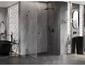 Mexen Lunar-B, pravostranný výklopný sprchový kút 95 x 90 cm, 8mm číre sklo, profil grafit brúsený, 832-095-090-66-00-P