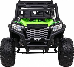 Ramiz Buggy UTV Off-roader pre deti Zelená + diaľkové ovládanie + nosič batožiny + pomalý štart + EVA + MP3 LED