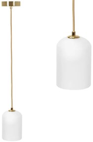 Závesná lampa La Belle XVIII biela/zlatá