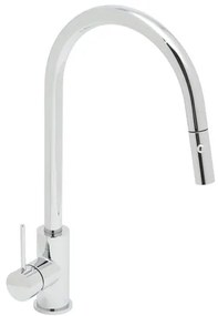 Drezová batéria SAT Aurum s vyťahovacou spŕškou, 2 prúdy chróm SATBAUR286CR, 1 ks