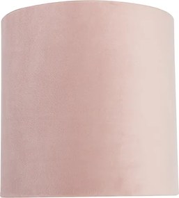 Zamatový tienidlo ružový 20/20/20 so zlatým vnútrom