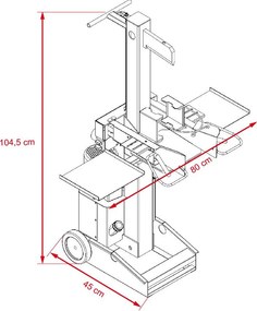 Vertikálny štiepač dreva AVENBERG Waldmann 8 TON - LS8000F