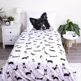 Bavlnená detská obliečka na jednolôžko 140x200 cm Border Collie – Jerry Fabrics